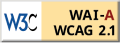 遵守2A級無障礙圖示，萬維網聯盟（W3C）- 無障礙網頁倡議（WAI）Web Content Accessibility Guidelines 2.1